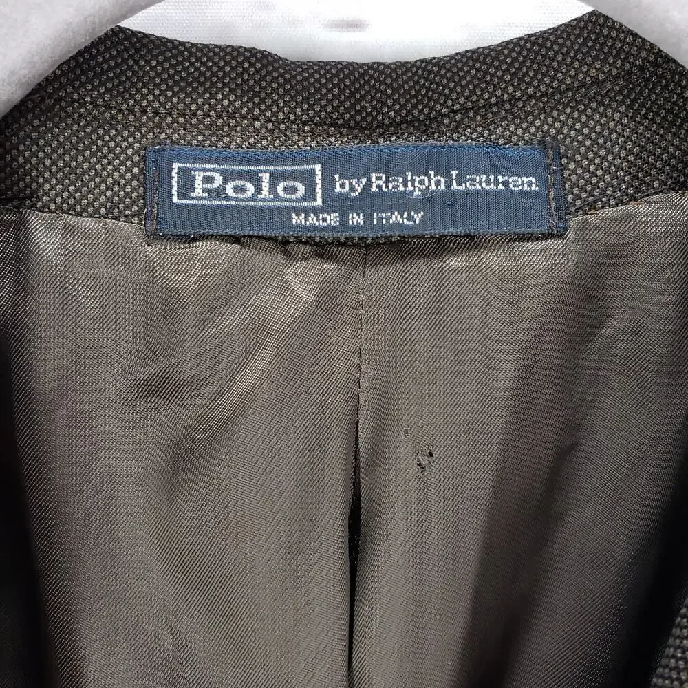 Polo Ralph Lauren Men's Brown Extra Fine Wool Sportscoat Blazer Size 46R